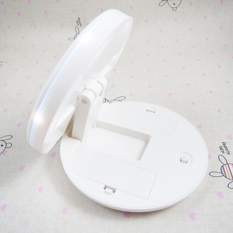 SUPERVOLO Fashion Double Side LED Lighting Table Mirror / Travel Mirror